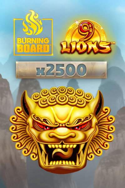 9 Lions Burning Board